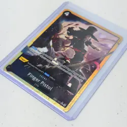 One Piece: English Black "Finger Pistol" EB01-051 Foil R Alternate Alt Art Card - Image 2