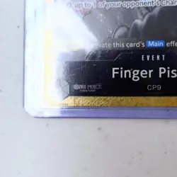 One Piece: English Black "Finger Pistol" EB01-051 Foil R Alternate Alt Art Card - Image 4