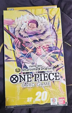 ONE PIECE TCG Charlotte Katakuri (Yellow) Starter Deck (ST-20) New W PRB01 Pack! - Image 1