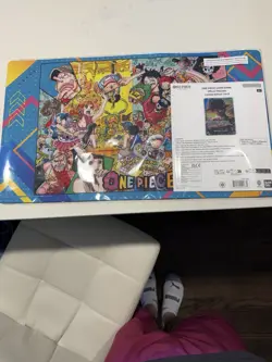 IN HAND One Piece Card Official Playmat Limited Edition Vol.5 & Luffy Card Promo - Image 1