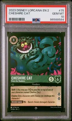 Disney Lorcana TCG Cheshire Cat From the Shadows #75 Non Foil Rise of Floodborn - Image 1