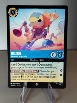 Carte LORCANA FR - Chapitre 12 150/204 Ruzor - Super Rare non Foil Neuf - Image 1
