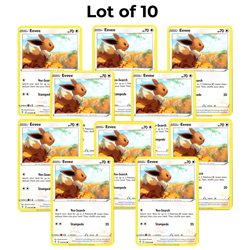 Eevee 125/203 Common Evolving Skies Lot of 10 Lightly Played Pokemon Cards - Image 1