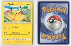 Pikachu 30/111 Common Crimson Invasion Pokemon Near Mint - Image 3