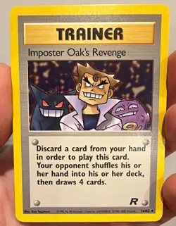 Imposter Oak's Revenge 76/82 Team Rocket Uncommon Trainer Unlimited 2000 ENG - Image 1