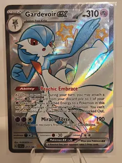 Shiny Gardevoir EX Pokemon Paldean Fates 217/091 Shiny Ultra Rare Mint - Image 1