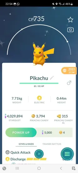Pokemon Go Shiny Pikachu Pink Crown - Image 1