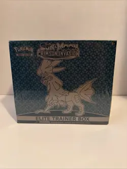 Pokemon TCG Sun Moon Crimson Invasion Elite Trainer Box ETB Factory Sealed New - Image 1
