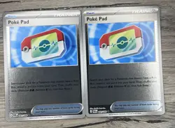 Pokemon [2x Playset]: Poke Pad Cards REVERSE HOLO 081/088 Lot of 2 Perfect Order - Image 1
