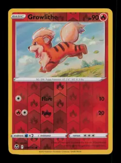 REVERSE HOLO GROWLITHE COMMON 019/195 NM POKEMON - Image 1