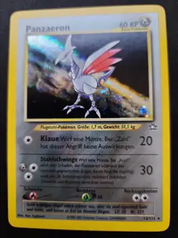Pokemon TCG- SWIRL Skarmory 13/111 Neo Genesis WOTC Unlimited LP (German) - Image 2