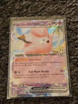 Lillie's Clefairy Ex 076/217 Ascended Heroes Pokemon TCG NM - Image 1