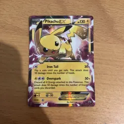 Pikachu EX - XY84 - XY Black Star Promo - MP- Pokemon TCG - Image 1