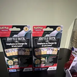 Pokemon Pokemon TCG Ampharos ex Battle Deck Lot of 2 60-Card Decks English 2024 - Image 2