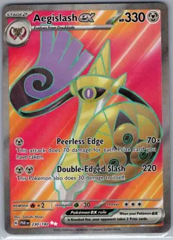 Aegislash ex 230/182 SV04: Paradox Rift - Pokemon Card - NM - Image 1