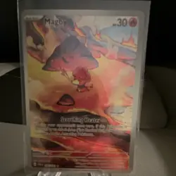 Pokemon Magby 186/182 Paradox Rift Full Art Holo Scorching Heater Card - Image 1