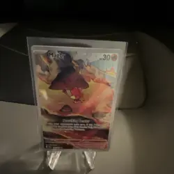 Pokemon Magby 186/182 Paradox Rift Full Art Holo Scorching Heater Card - Image 3