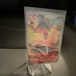 Pokemon Magby 186/182 Paradox Rift Full Art Holo Scorching Heater Card - Image 4