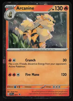 Arcanine (Cosmos Holo) 011 Holo Promo Scarlet & Violet Promo Pokemon Near Mint - Image 1