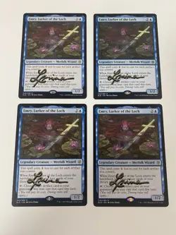 Emry, Lurker of the Loch X4 Throne of Eldraine Regular Shadow Signed By Artist - Image 1