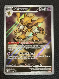 Pokemon TCG Black Star Promo MEP 009 Alakazam Illustration Rare - NM - Image 1
