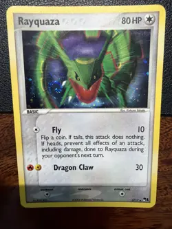 Rayquaza 3/17 POP Series 1 2006 Holo SWIRL!!! Pokemon Card - LP - Image 1