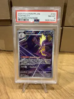 Pokemon TCG Toxtricity Phantasmal Flames 103/094 PSA 8 - Image 1