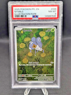 Nymble 096/094 Illustration Rare 2025 Pokemon PFL PSA 8 NM-MT - Image 1