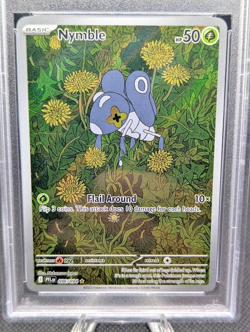 Nymble 096/094 Illustration Rare 2025 Pokemon PFL PSA 8 NM-MT - Image 2