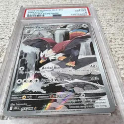 Pokemon TCG Braviary 155/086 Black Bolt Illustration Rare Holo PSA 8 2025 - Image 4
