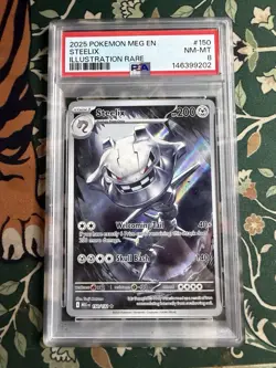 (PSA 8) Pokemon: Mega Evolutions – Steelix #150 [Illustration Rare/Full Art] - Image 1