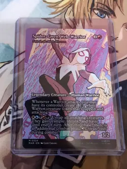 MTG - Spider-Gwen, Web-Warrior / Najeela, The Blade-Blossom Non-foil - Spiderman - Image 1