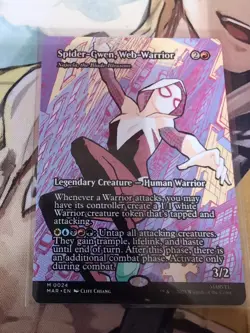 MTG - Spider-Gwen, Web-Warrior / Najeela, The Blade-Blossom Non-foil - Spiderman - Image 2
