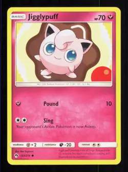 JIGGLYPUFF 133/214 LOST THUNDER POKEMON NEAR MINT - Image 1