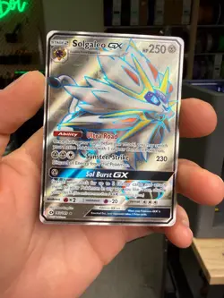Pokemon TCG Solgaleo GX Full Art Ultra Rare Holo Card Sun & Moon 143/149 NM - Image 1