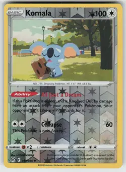 Komala 149/196 Uncommon Lost Origin Pokemon Reverse Holo Near Mint - Image 1
