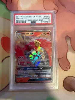 Ho-Oh Gx SM57 Mysterious Powers Tins Sm Black Star Promo Pokemon PSA 10 - Image 1