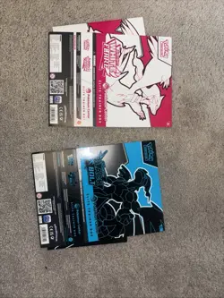 Pokemon Center Black Bolt & White Flare Empty ETB Boxes With Booklets - Image 1
