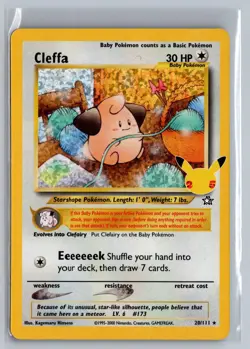 Cleffa 20/111 Classic Collection Celebrations: Classic Collection Pokemon NM - Image 1