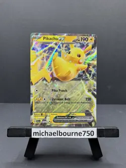 Pikachu ex 063/193 Paldea Evolved Double Rare Pokemon Card Mint NM - Image 1