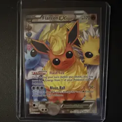 Pokemon TCG Flareon EX RC28/RC32 Radiant Collection Ultra Rare Holo 170HP Engli… - Image 1