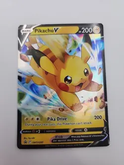 Pikachu V SWSH285 Black Star Promo Full Art Pokemon Sword & Shield *NM* - Image 1