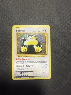 Pokemon Snorlax XY179 Holo Rare Black Star Promo MP - Image 1