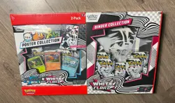 Pokemon TCG: Black Bolt & White Flare Sam’s Club Bundle (Poster & Binder) Sealed - Image 1