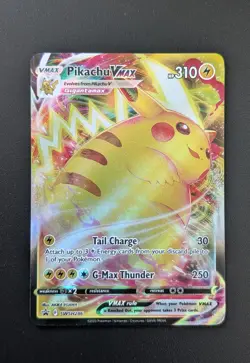 Pokemon Pikachu TCG VMAX Black Star Promo SWSH286 - none oversized version. - Image 1