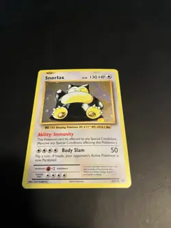 Pokemon Snorlax XY179 Holo Black Star Promo TCG Card 2016 LP - Image 3