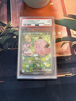 Pokemon Journey Together Lillie's Clefairy EX Card 184/159 Sir PSA9 ( Regrade ) - Image 1