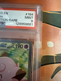 Pokemon Journey Together Lillie's Clefairy EX Card 184/159 Sir PSA9 ( Regrade ) - Image 5