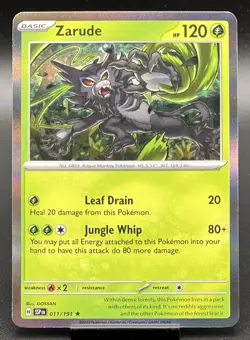 Zarude 011/191 Pokemon Holo Rare Surging Sparks NM - Image 1