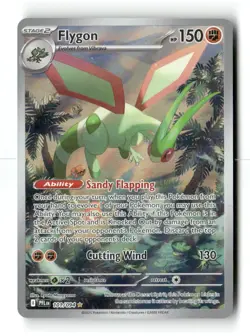 Flygon 101/094 Illustration Rare Phantasmal Flames Pokemon Holo NM - Image 1